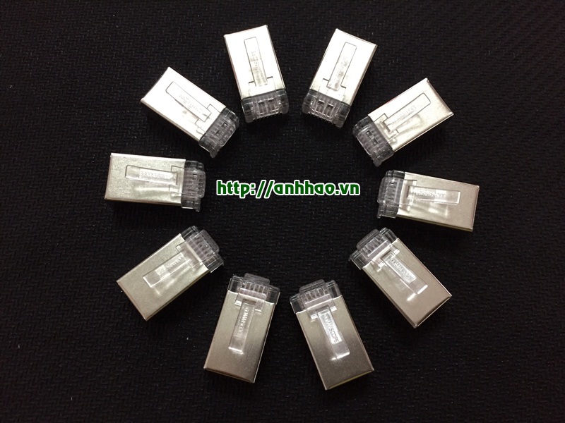 Đầu bấm mạng RJ45 cat5 bọc kim chống nhiễu Commscope
